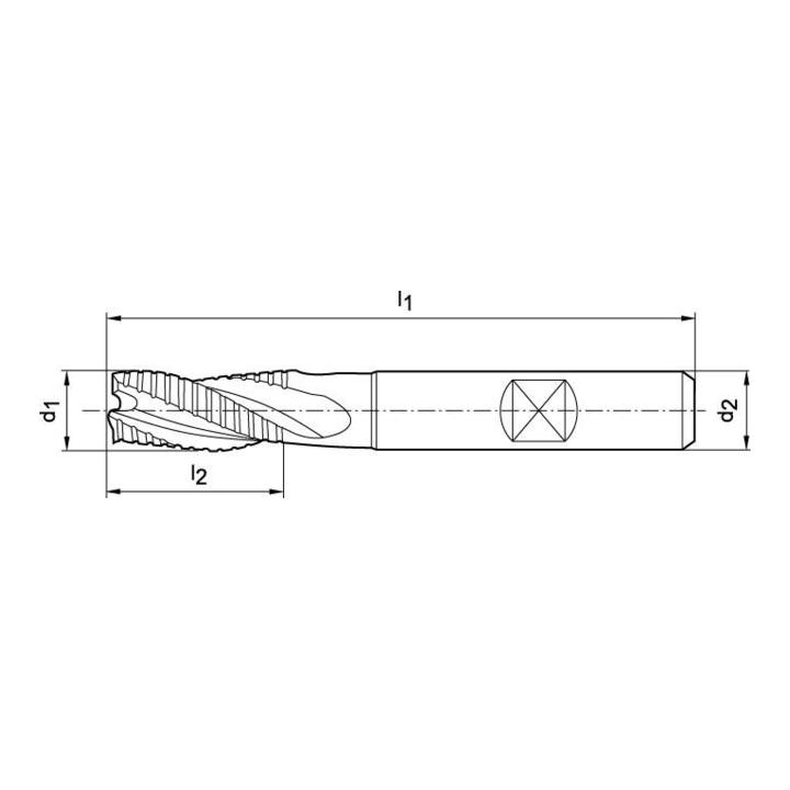3-Schn.Fr.D844K NF HSSCo818,00mm TiAlN FORMAT