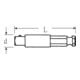 3116/1-3316/1 Adaptateur, pour douilles machine Außenvierkant E 10; 3/8 "; Außensechskant E 6,3; 1/4 "