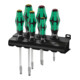 334 SK/6 Rack Jeu de tournevis Kraftform Plus Lasertip + Rack, 6 pièces