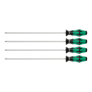 367/4 Jeu de tournevis Kraftform Plus TX HF avec fonction de retenue, à lames extra-longues 300 mm, 4 pièces