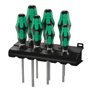 367/7TX HF Jeu de tournevis Kraftform Plus TX HF avec fonction de retenue + Rack, 7 pièces