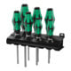 367/7TX HF Jeu de tournevis Kraftform Plus TX HF avec fonction de retenue + Rack, 7 pièces
