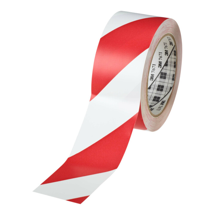 3M Allemagne Ruban adhésif signalisation rt-blanc-rouge, 50mmx33m 767RW50