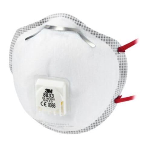 3M Atemschutzmaske 8833 FFP3NRD b.30xAGW-Wert EN149:2001+A1:2009