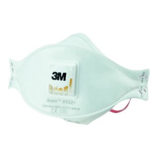 3M Atemschutzmaske 9332+ Aura FP3NRD m.Ventil b.30xAGW-Wert EN149:2001+A1:2009