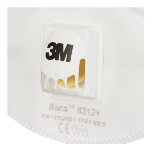3M AURA Masque antipoussière fin 9312+, FFP1