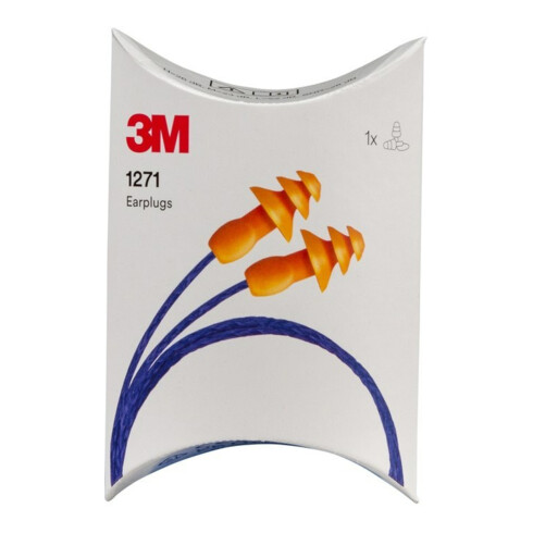 3M Bouchons d'oreille 1261, réutilisables avec cordon