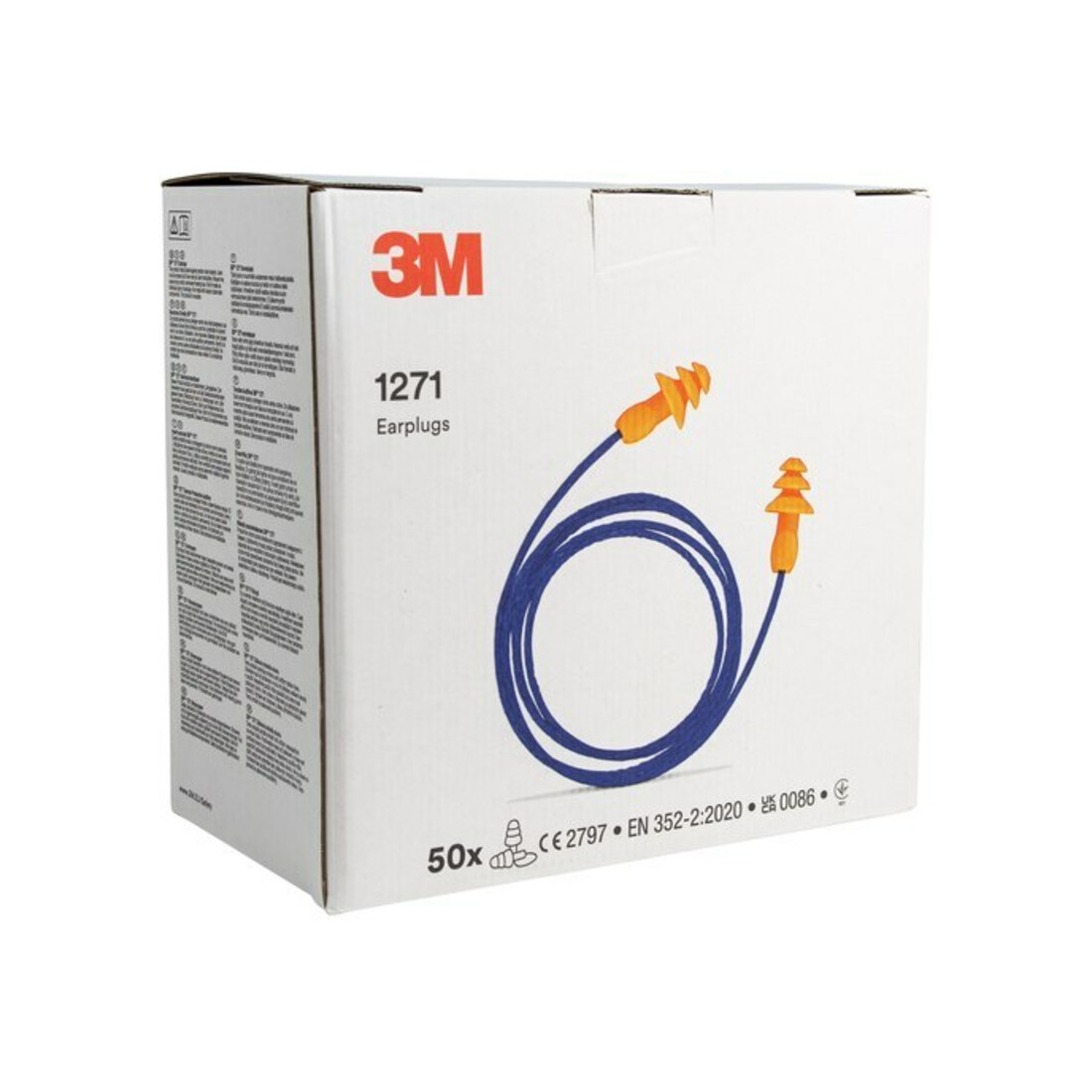 3M Bouchons d'oreille 1261, réutilisables avec cordon