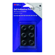 3M Bumpon 6 Stk. Elastikpuffer Schwarz, 22,3 x 10,1mm