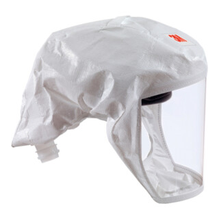 3M Cappuccio leggero monouso Versaflo S-133 EN 166 TH3, tg.L, Web24, bianco