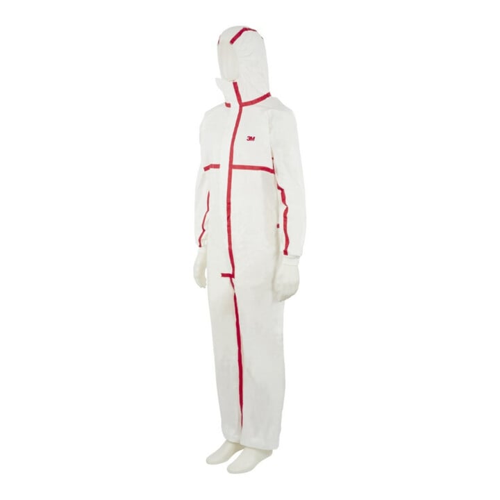 3M Combinaison de protection 4565 blanc/rouge, Type 4/5/6 Taille 2XL