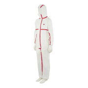 3M Combinaison de protection 4565 blanc/rouge, type 4/5/6 taille 3XL