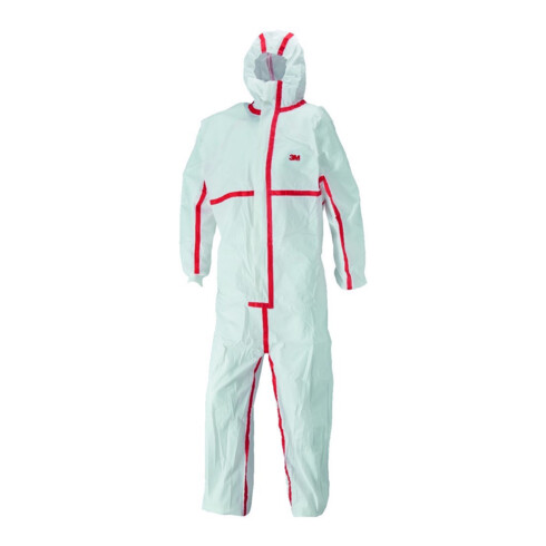 3M Combinaison de protection 4565, blanc/rouge Type 4/5/6 Taille 4XL
