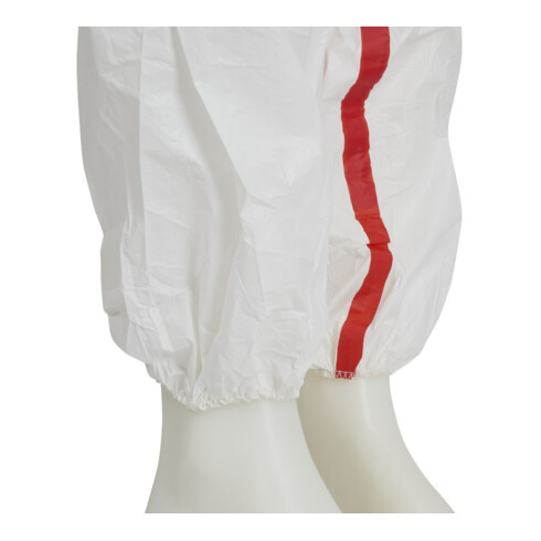 3M Combinaison de protection 4565 blanc/rouge, Type 4/5/6 Taille S