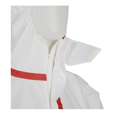3M Combinaison de protection 4565 blanc/rouge, Type 4/5/6 Taille XL