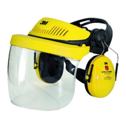 3M Combinazione di protezione del viso e dell’udito G5V5CH51, Giallo