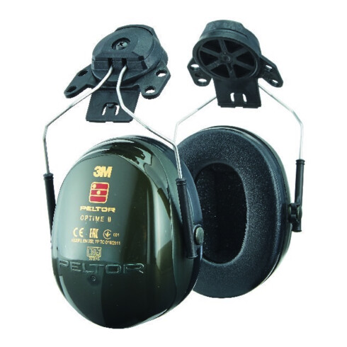 3M Cuffie antirumore Peltor Optime, attacco per elmetto, 2