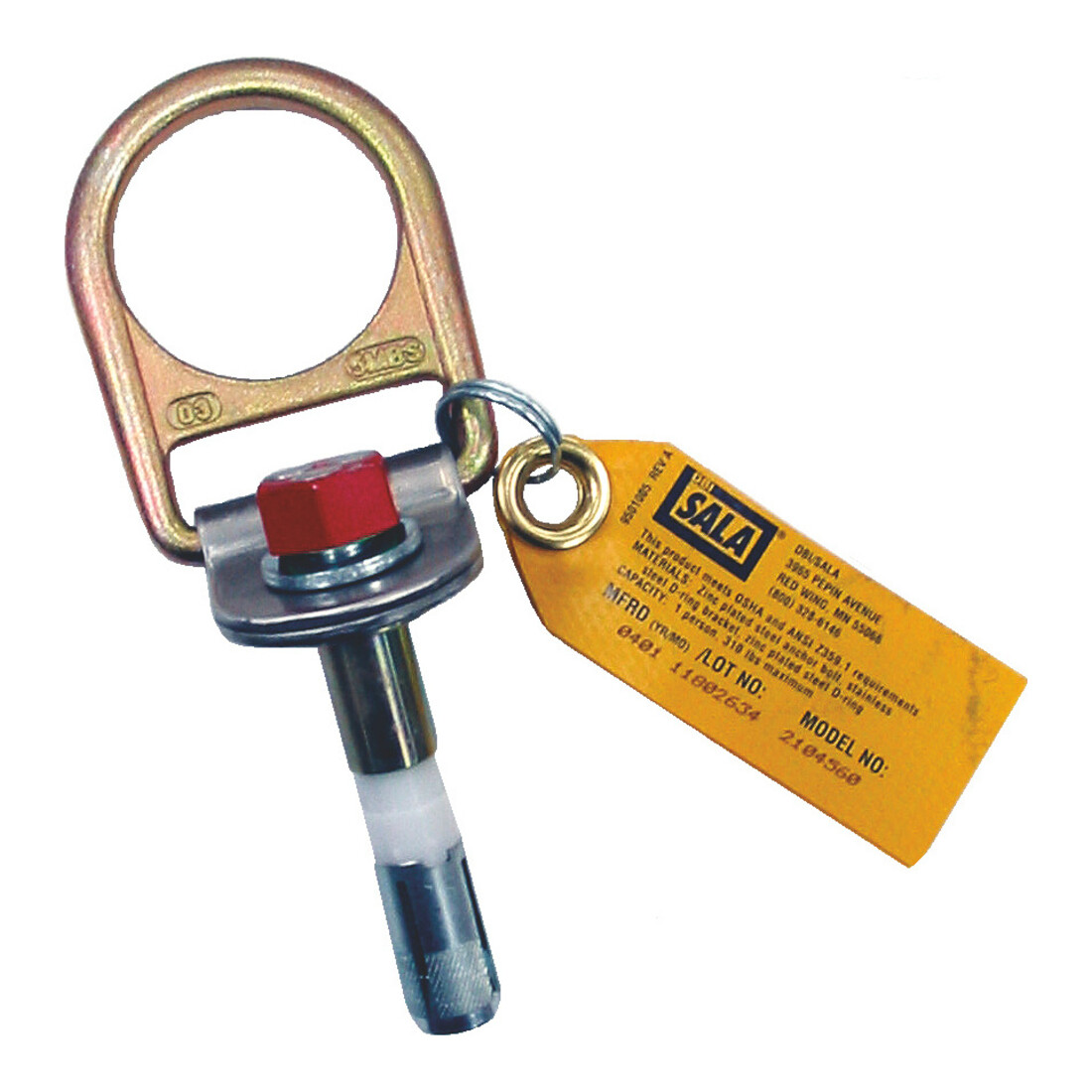 3M DBI SALA  Stalen D ring aanslagpunt voor beton, Type: D-RING