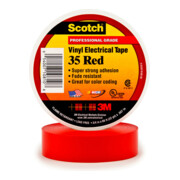 3M Deutschland PVC Elektro-Isolierband 19 mm x 20 m, rot Scotch 35-19X20RDNEW-3