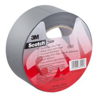 3M Deutschland PVC Universal-Klebeband 50 mm x 46 m, gr. Scot.2000 50x46x0,15