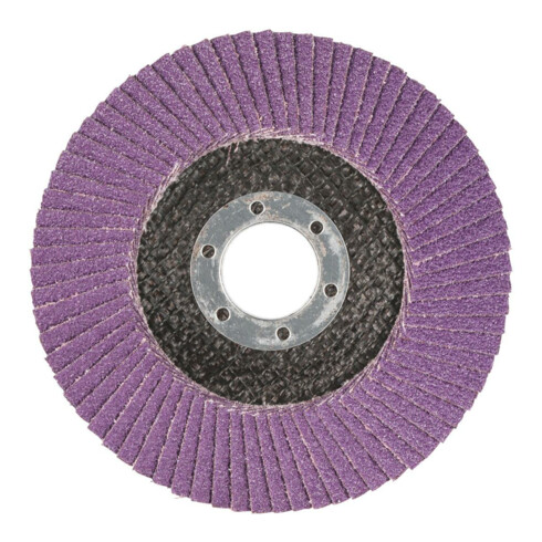 3M Disco abrasivo lamellare 769F, platorello in fibra di vetro conico, Ø115mm, grana 60