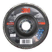 3M Disco abrasivo lamellare 769F, platorello in fibra di vetro conico, Ø125mm, grana 60
