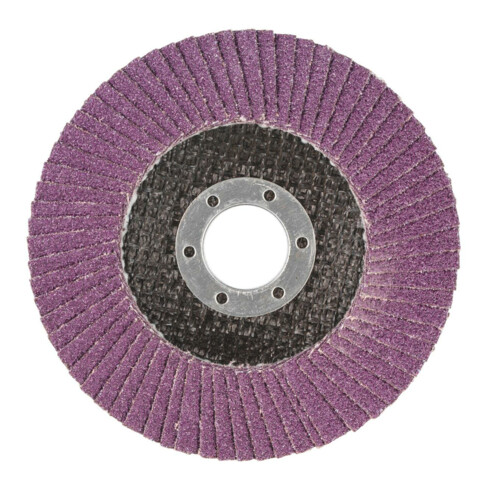 3M Disco abrasivo lamellare 769F, platorello in fibra di vetro piatto, Ø115mm, grana 40
