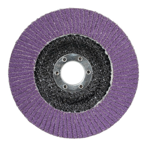 3M Disco abrasivo lamellare 769F, platorello in fibra di vetro piatto, Ø125mm, grana 120