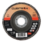 3M Disco abrasivo lamellare 969F Cubitron II, platorello in fibra di vetro, conico