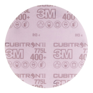 3M Disco abrasivo per levigatrici (CER) Hookit 775L, non forato, Ø150mm, grana 400
