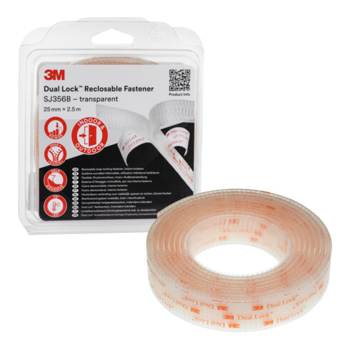 3M Druksluitingsband DUAL-LOCK, Type: SJ356