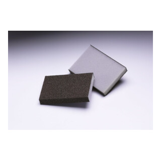 3M Éponge abrasive 2 faces 125x98x13mm, A/O medium HI-FL, marron