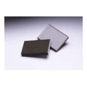 3M Éponge abrasive 2 faces 125x98x13mm, A/O medium HI-FL, marron