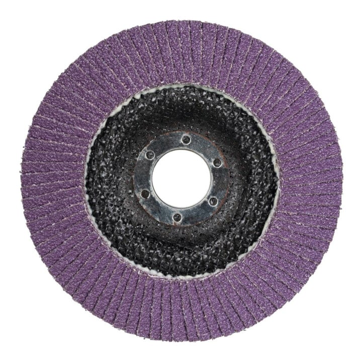 3M Fächerschleifscheibe 769F, Glasgewebeteller schräg,⌀ 125 mm, Körnung: 80