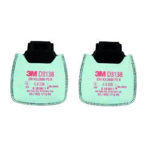 3M Filtre à particules D3138, P3R avec charbon actif
