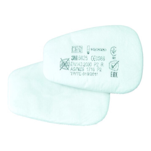 3M Filtres à plis 5925, P2R, 2 pièces/boîte