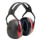 3M Gehörschutz Kapseln X3A schwarz/rot-1