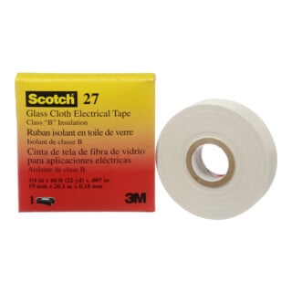 3M Glasfasergewebeband Scotch 27 19mm x 20m weiß