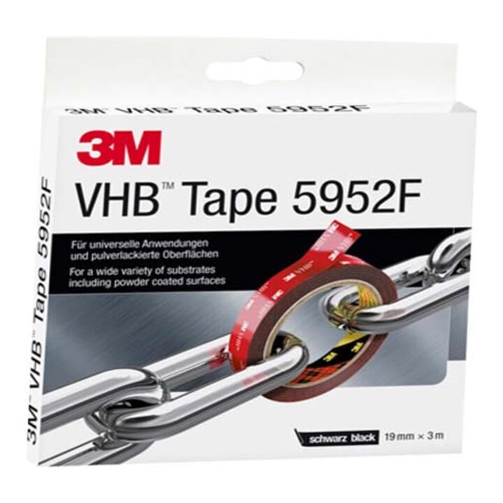 3M Klebeband doppelseitig 19mmx3m,sw,f.Pulverl 5952193