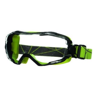 3M Lunettes de protection intégrales 6000, vert, PC, verre clair