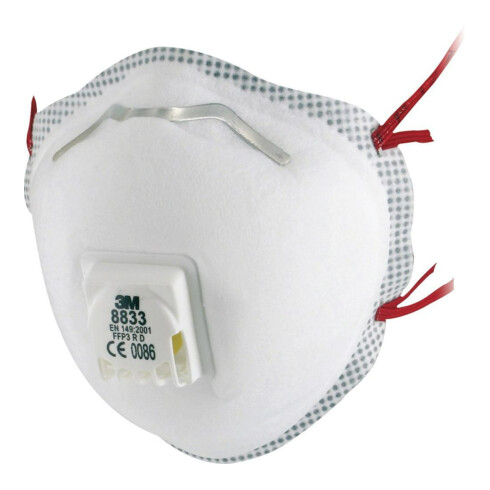 3M Masque de protection respiratoire 8833, FFP3 R D