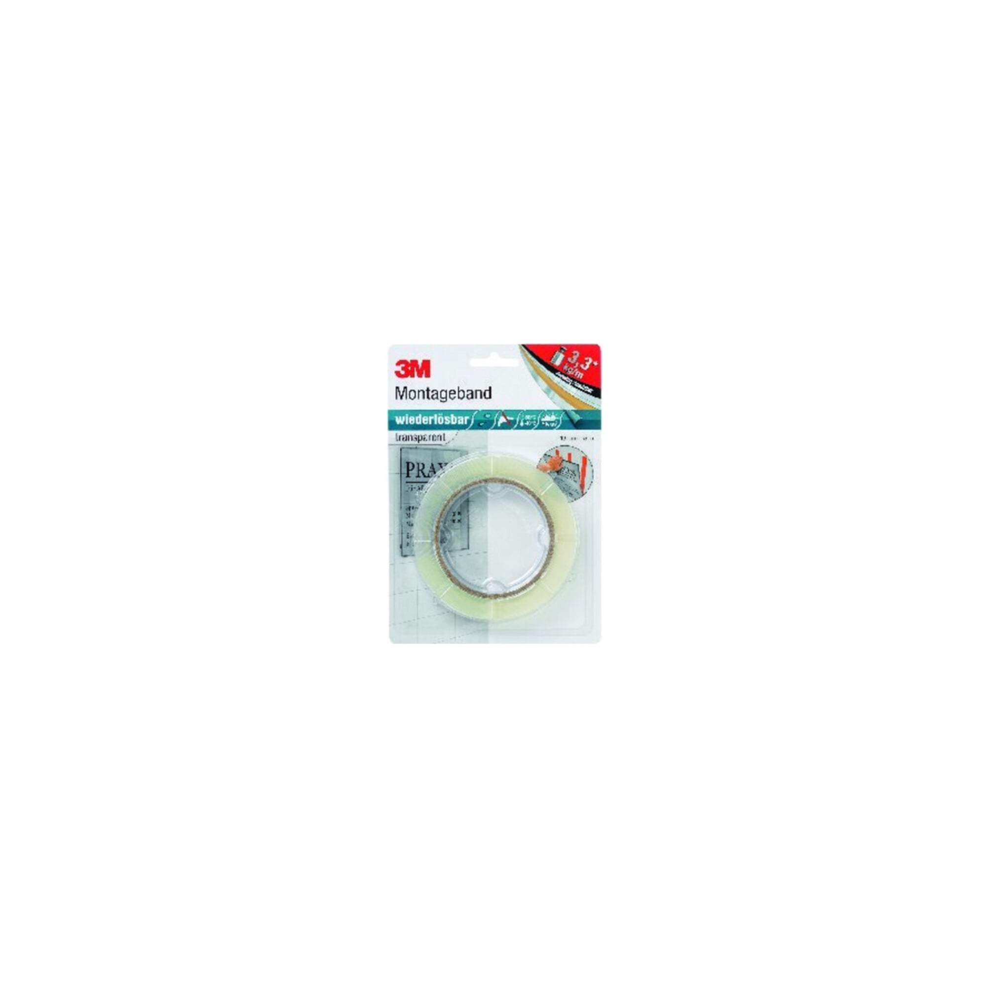 3M Montageband transp.L.5m B.19mm Rl.