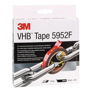 3M Montageband VHB Tape 5952F 19 mm x 3 m Rolle schwarz