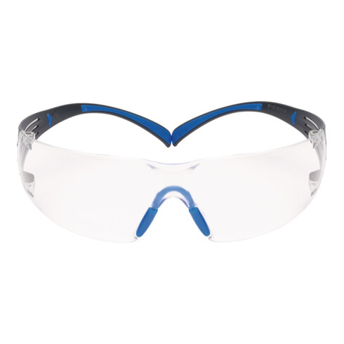 3M Occhiali di protezione SecureFit-SF400 EN 166-1FT stanghette grigio-blu, lenti chiare PC
