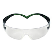 3M Occhiali di protezione SecureFit-SF400, stanghette nero verde, lente PC chiara EN166 EN170