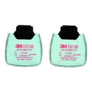 3M Partikelfilter D3138, P3R mit Aktivkohle