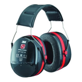 3M Protection auditive Optime III coquilles noir/rouge