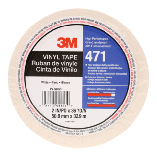 3M PVC-plakband zacht, Kleur: WHITE