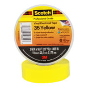 3M PVC Ruban isolant électrique 19 mm x 20 m Scotch 35-19x20 jaune-3