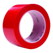 3M Ruban adhésif PVC souple 471 F, Rouge, 25 mm x 33 m